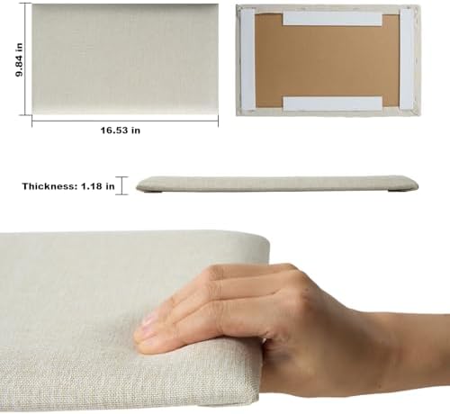 Linen Peel and Stick Headboard, Soundproof Anti-Collision Wall Panel