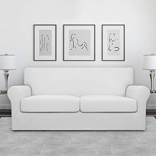 Easy-Going Stretch Oversized Loveseat Couch Cover for 2 Cushion Washable