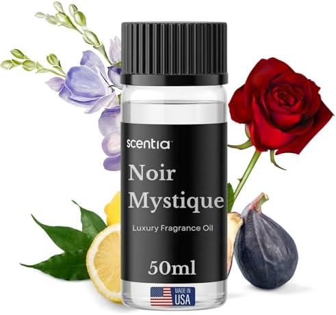 Noir Mystique Hotel Scent Diffuser Oil, Rose Bergamot Musk Blend, 50 mL