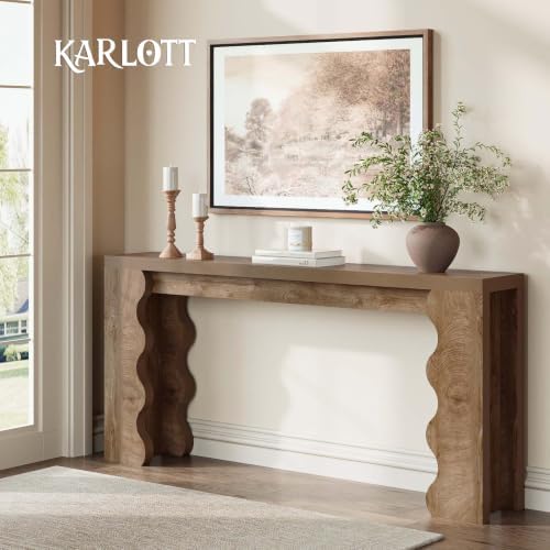 70.9" Farmhouse Entryway Table, Wood Console Table, Behind Couch table