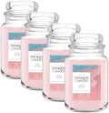 Yankee Candle Pink Sands Scented Candle, 22oz Large Jar with up to 150 Hour Burn Time, Giftable, Birthdays (Pack of 4)