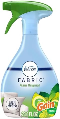 Febreze Fabric Spray Air Freshener, Odor-Fighting Fabric Refresher, Sneaker Balls Alternative, Couch Cleaner, Linen Spray, Multi-Use, Gain Original Scent, 23.6 fl oz