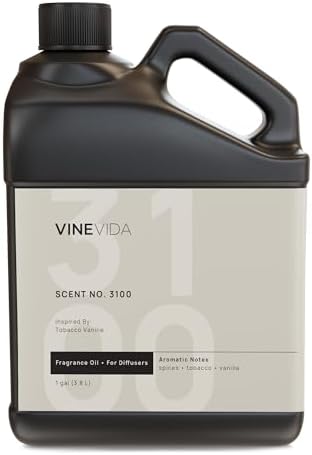 VINEVIDA [128 Fl Oz] Scent NO. 3100 Fragrance Oil for Cold Air Diffusers, Aromatic Notes of Spices Tobacco Vanilla, Essential Oils for Diffuser Oil Refill & Air Freshener Room Spray