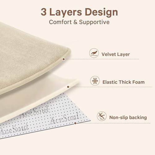 Baby Play Mat for Floor,Tummy Time Area Rug 79x110 Playpen Muscle Mat Beige