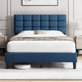Yaheetech Full Size Upholstered Tufted Bed Frame with Headboard