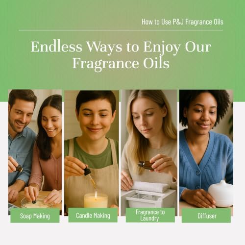 P&J Trading Fragrance Oils for Diffusers for Home English Garden Set Fragrance Scents for Candle Making - Soap Making - Car Diffuser Scents - Essential Home Gift Set - Fig, Honeysuckle Vine & More