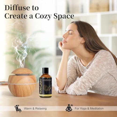 MAYJAM Oud Warmth Fragrance Oil for Diffusers for Home, 100ML/3.38FL.OZ