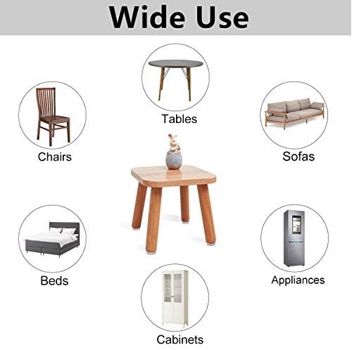 Felt Furniture Pads-136 Pieces Felt Pads for Furniture Beige 5mm Thick, Floor Savers for Furniture Anti Scratch, Best Floor Protectors with Case for Hardwood Floors