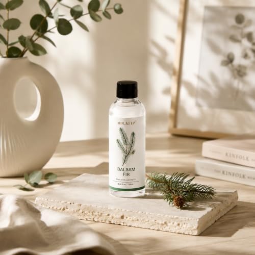 Airkeep Reed Diffuser Oil Refill/Balsam Fir/3.38oz（100ml/1 Pack/Scented Oil Refill for Reed Diffuser Home Fragrance for Bedroom, Bathroom Office Home Décor