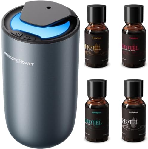 Waterless Car Diffuser 4 * 10ml Essential Oils