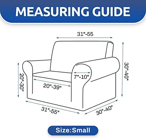 KEKUOU Stretch Chair Sofa Slipcover, Single Couch Cover,Riverside