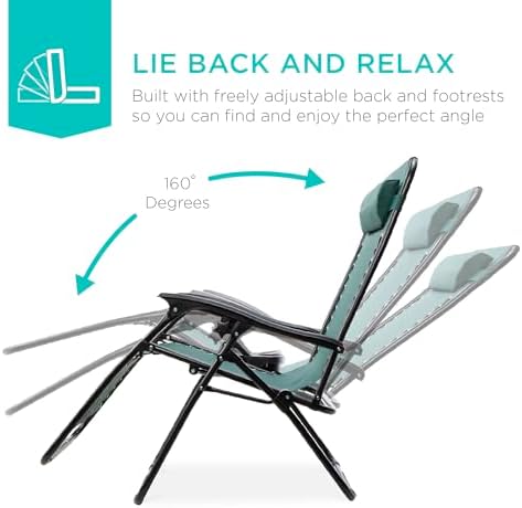Best Choice Products Zero Gravity Chair Recliner, Forest Green