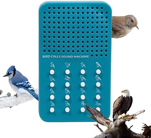 Bird Caller Noisemaker with 16 Bird Calls, Whistles, Electronic Sound Maker - Bird Watching Themed Sound Effects Board For Boyfriends, Husband, Audobon Watchers Song Gift