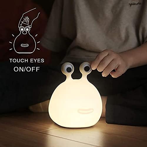 Slug Night Light,Silicone lamp for Kids,USB Rechargeable Cute Animal Lamps Timer Setting Safe Bedside Lamp Portable LED Lamps for Breastfeeding Dorm Room Decor for Christmas Gift