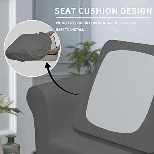 Easy-Going 2 Pieces Stretch Sofa Slipcover for Armchair Washable