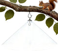 19 Inch PP Squirrel Baffle for Outdoor Bird Feeders - Hanging Bird Feeder Umbrella Guard, Squirrel Proof Protector for Shepherd Hooks & Poles, Semi-Transparent, 1 Pack