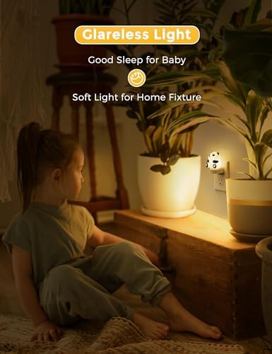 L LOHAS LED Night Light for Kids, 3D Cute Night Light Plug in