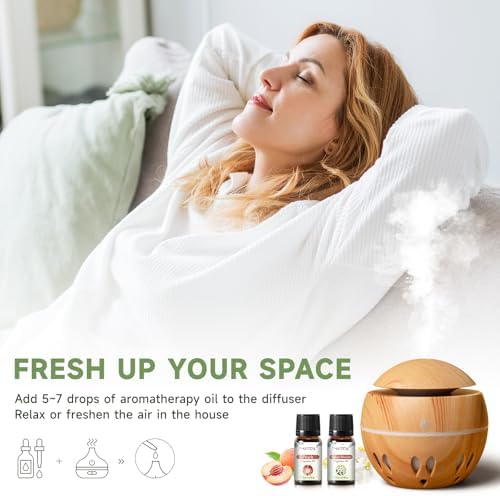 PHATOIL Coconut 20 Pcs Fragrance Oil Set, Premium Fragrance Oil, for Humidifier, DIY Candle & Soap Making Scent, Aromatherapy Diffuser Oils Set (5ML)