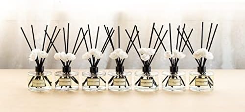 CULTURE & NATURE Reed Diffuser Set 6.7oz (200ml) Orange Blossom Scented Diffuser with Sticks Home Fragrance Reed Diffuser for Bathroom Shelf Decor