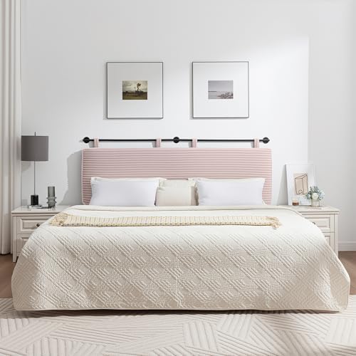 UEV King Headboard Only, Wall Mounted Hanging Upholstered Bed Head Board