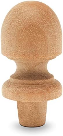 Small Wood Finials, 1-1/2 inch Wooden Finials for Crafting, DIY Décor, and Wooden Finial Crafts, Pack of 25, by Woodpeckers