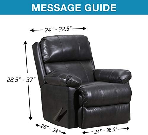 Flamingo P Stretch Recliner Chair Cover Recliner Cover for Electric/Manual Style | Furniture Cover for Reclining with Side Pocket, Soft Checked Jacquard Fabric Form Fitted Standard/Oversized - Sand
