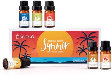 JCLOUD Summer Fragrance Oils Set, 6x10mL