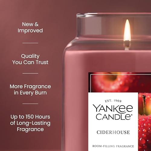 Yankee Candle Ciderhouse Scented Candle, 22oz Large Jar