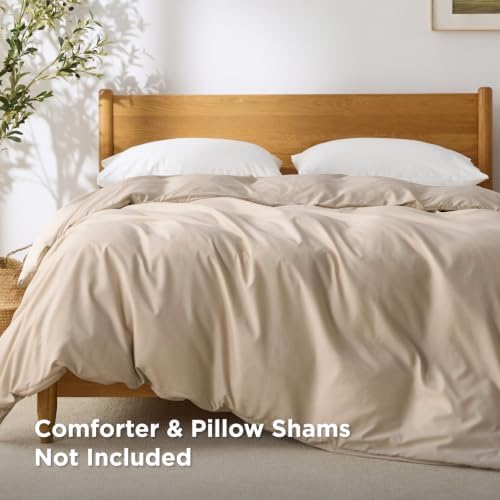 Bedsure Duvet Cover King Size, 1Pc Soft Double Brushed Bedding, Light Brown