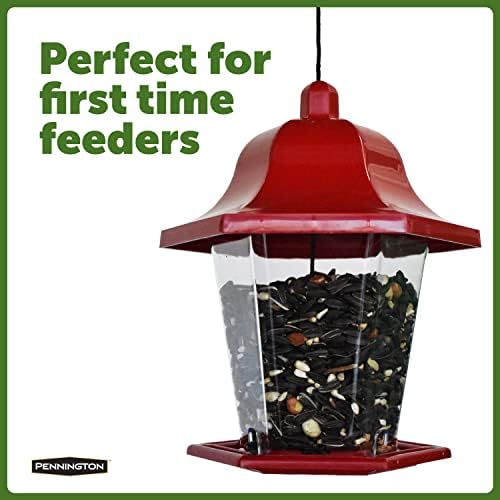 Pennington Songbird Lantern Bird Feeder, Ideal for Small Birds, 1 Pound Capacity (Pack of 4)