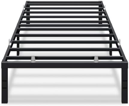 SONGMICS HOME Twin Metal Bed Frame, Under-Bed Storage, Load 550 lb