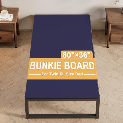 Lutown-Teen Bunkie Board Twin XL High-Density Polymer Bed Support, Blue