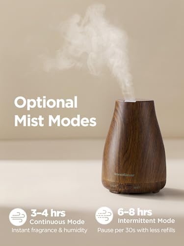 InnoGear Essential Oil Diffuser Ultrasonic Diffusers for Home Scent, Bronze