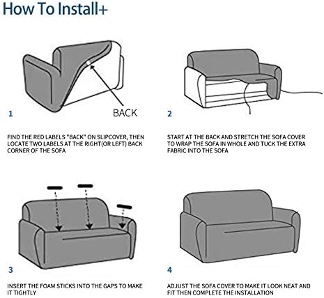 JIVINER High Stretch Couch Covers for 3 Cushion Couch 1-Piece Extra Large Sofa Covers with Elastic Bottom Anti Slip Oversized Sofa Slipcover Furniture Protector for Pets (XL Sofa, Champagne)