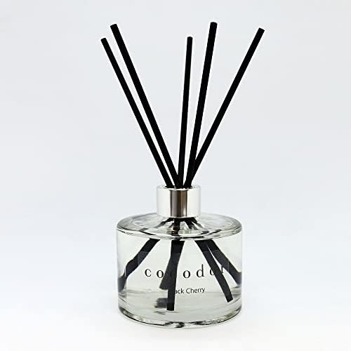 Cocod'or COCODOR Diffuser Black Fiber Reed Sticks(100pcs, 8" x 4mm) / Diffuser Oil Refill, Home Fragrance, Reed Diffuser Set, Sticks for Reed Diffusers, Office Décor, Decoration