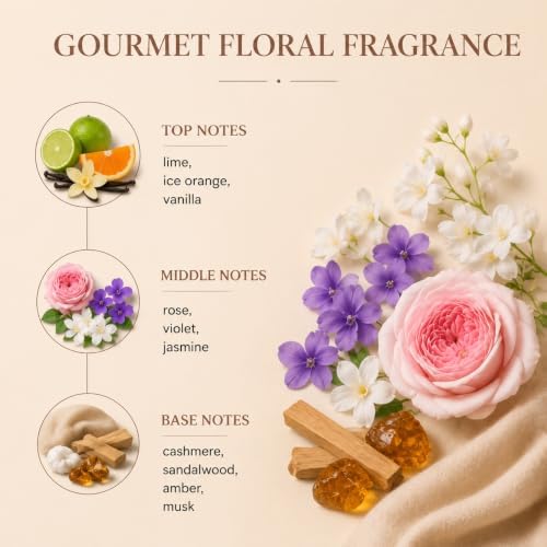 Airkeep Cashmere Vanilla Reed Diffuser Refill – 6.76 fl oz – Premium Scented Oil for Home Aromatherapy – Long-Lasting Fragrance for Reed Diffusers – Perfect for Bathroom, Bedroom & Home Decor