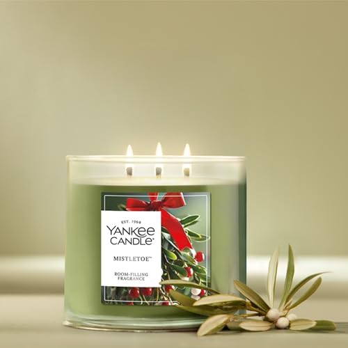 Yankee Candle Mistletoe Scented Candle, 14.5oz 3-Wick
