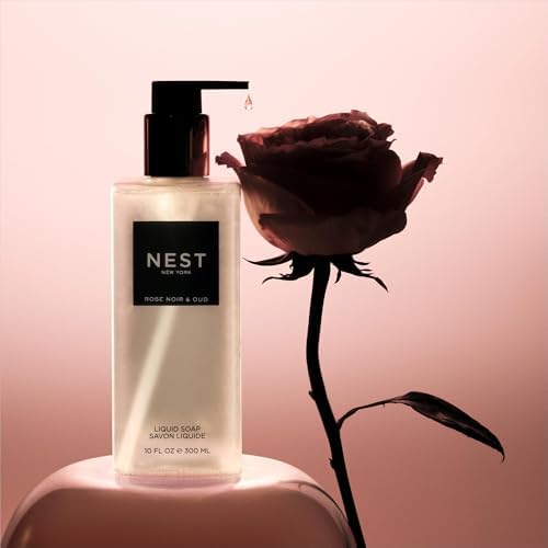 NEST New York Liquid Soap, Rose Noir & Oud - 10 fl oz