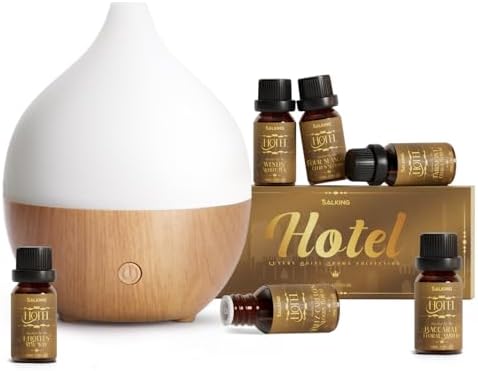SALKING Essential Oil Diffuser with Luxury Hotel Fragrance Oil Set, 100ml