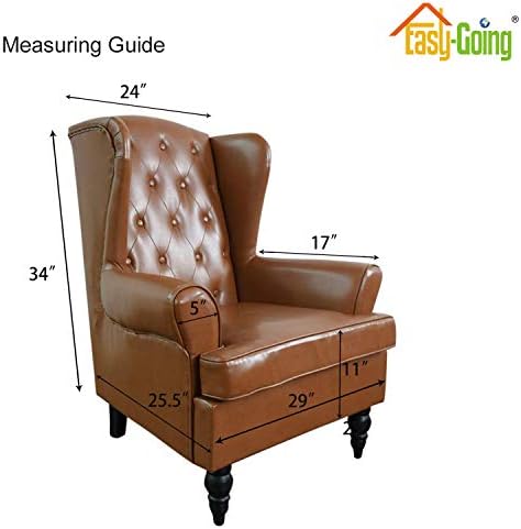 Easy-Going Stretch Wingback Chair Sofa Slipcover Greyish Green