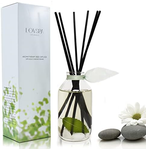 Reed Diffuser Set - Zen White Tea & Ginger Scented Diffuser with Sticks
