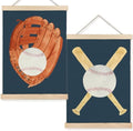 FDHSPAAM Baseball Wall Art Decor for Boys Room, Baseball Lovers Coach Players Gifts Wall Art Posters for Boys Bedroom Gym Sports Room Man Cave, 12x16 Inch Set of 2