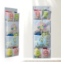 Room Hanging Storage Organizer, Fun & Colorful Storage & Organization for Clothes, Toys, & More. Wall & Door Attachable, Water-Resistant, Ideal for Kids' Room, Locker Kindergarten or Playroom (Gray)