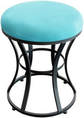 Vanity Chair, Small Velvet Vanity Stool & Ottoman Bench for Bathroom, Dorm