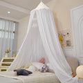 Princess Decor Canopy for Kids Bed, Soft and Durable Bed Canopy for Girls Room Tent Canopy Dreamy Mosquito Net Bedding, Children Reading Nook Canopies Indoor (White)
