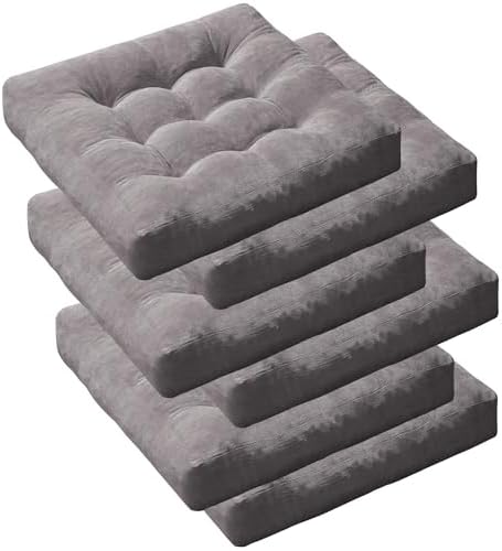 Floor Pillows Set of 6, Large Meditation Cushion for Adults, 22 Inch Square