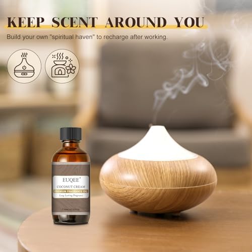 EUQEE 2.02 Fl OZ Coconut Cream Fragrance Oils (60ml)