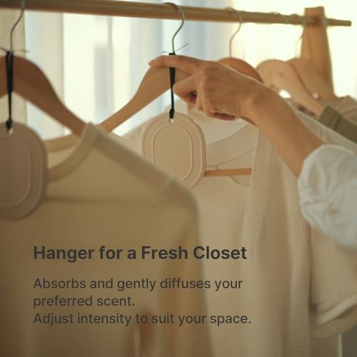 Hanging Aroma Stone Diffuser, Odor Eliminator & Air Freshener for Closet, Suitcase, Drawer, Passive Ceramic, Reusable, 2 Pack