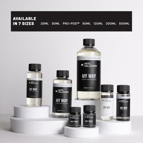 Hotel Collection - My Way Essential Oil Scent - Luxury Hotel Inspired Aromatherapy Scent Diffuser Oil - Lush Sandalwood, Warm Virginia Cedar, & Beautiful Iris - 16.9 fl oz 500mL