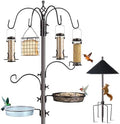 94-Inch Bird Feeding Station Kit, 6-Hook Pole with Squirrel Baffle